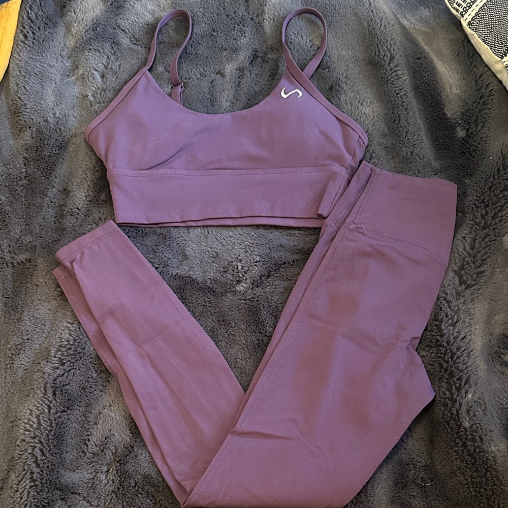 Women's Purple Leggings and Top Set